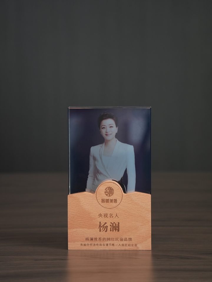 央视名人杨澜推荐网红民宿品牌奖牌
